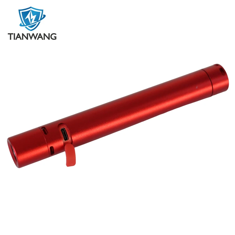 Senter Stun Defense Defense Tactical dengan Alarm Pintu